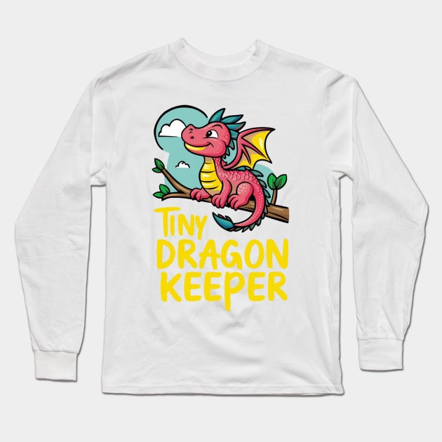 tiny dragon keeper Long Sleeve T-Shirt by alby store